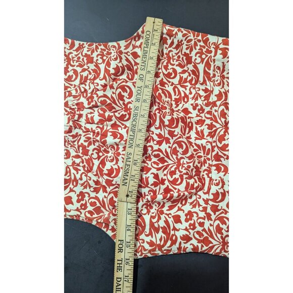 Banana Republic Petite Dress Size 4P orange White Floral Sleeveless - Picture 6 of 9